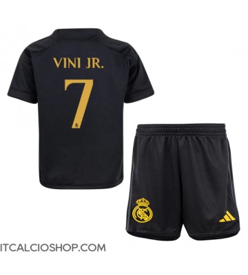 Real Madrid Vinicius Junior #7 Terza Maglia Bambino 2023-24 Manica Corta (+ Pantaloni corti)